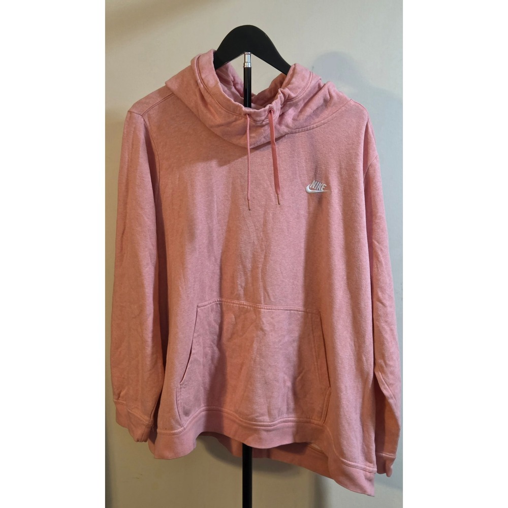 Nike Essentials Cowl Neck Hoodie Women's Size 3X Pink